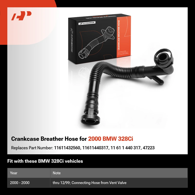 Crankcase Breather Hose for 2000 BMW 328Ci