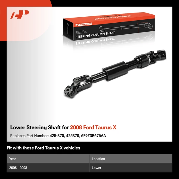 Lower Steering Shaft for 2008 Ford Taurus X