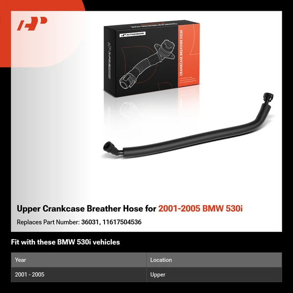 Upper Crankcase Breather Hose for 2001-2005 BMW 530i