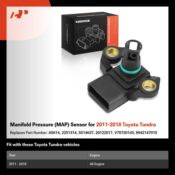 Manifold Pressure (MAP) Sensor for 2011-2018 Toyota Tundra