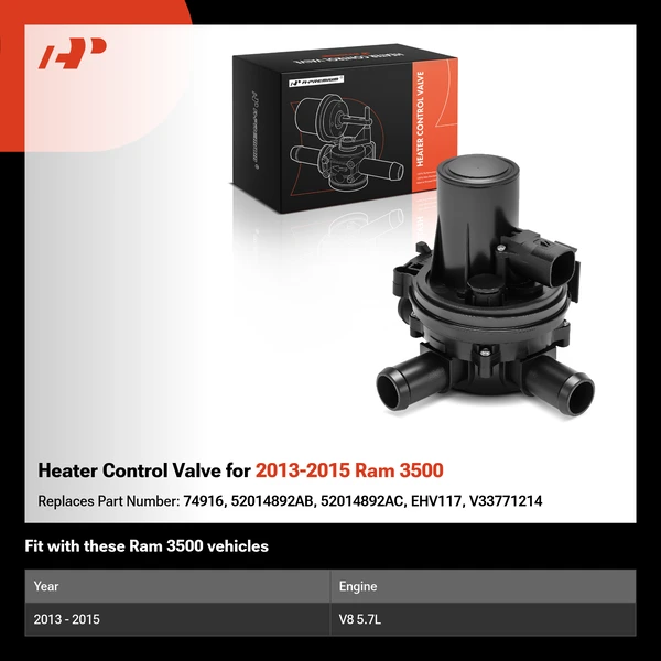 Heater Control Valve for 2013-2015 Ram 3500