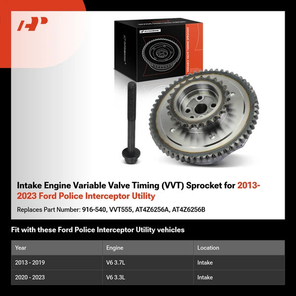 Intake Engine Variable Valve Timing (VVT) Sprocket for 2013-2023 Ford Police Interceptor Utility
