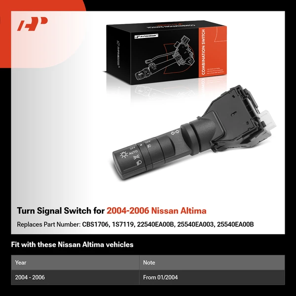 Turn Signal Switch for 2004-2006 Nissan Altima