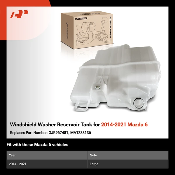 Windshield Washer Reservoir Tank for 2014-2021 Mazda 6