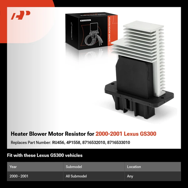 Heater Blower Motor Resistor for 2000-2001 Lexus GS300