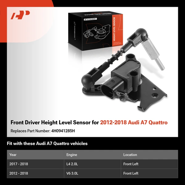 Front Driver Height Level Sensor for 2012-2018 Audi A7 Quattro