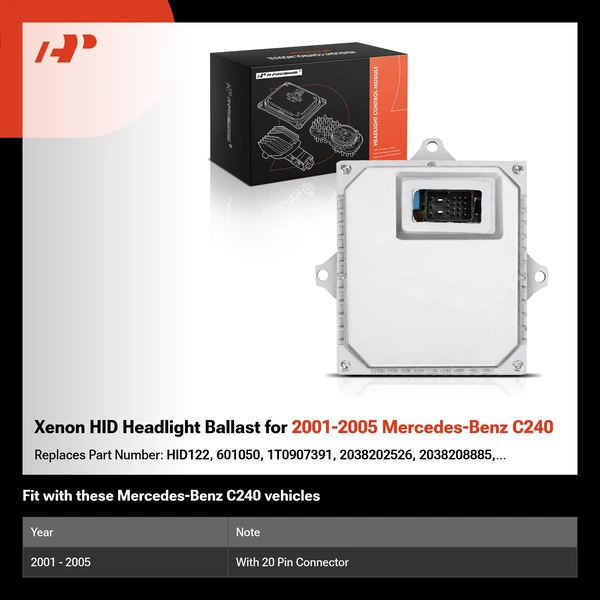 Xenon HID Headlight Ballast for 2001-2005 Mercedes-Benz C240