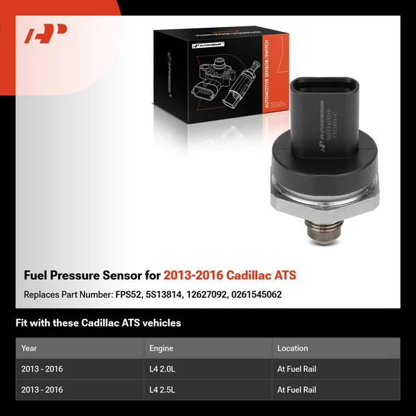 Fuel Pressure Sensor for 2013-2016 Cadillac ATS