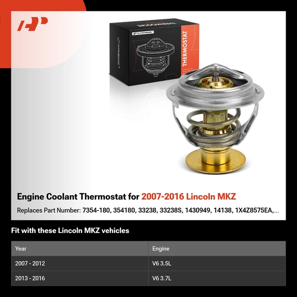 Engine Coolant Thermostat for 2007-2016 Lincoln MKZ