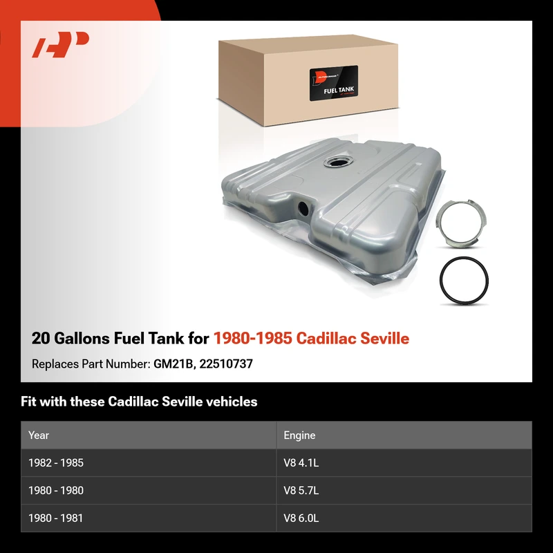 20 Gallons Fuel Tank for 1980-1985 Cadillac Seville