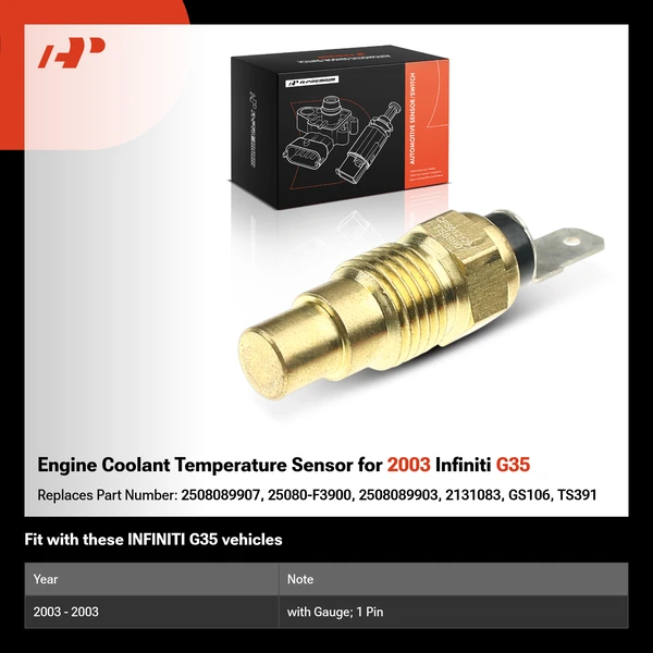 Engine Coolant Temperature Sensor for 2003 Infiniti G35