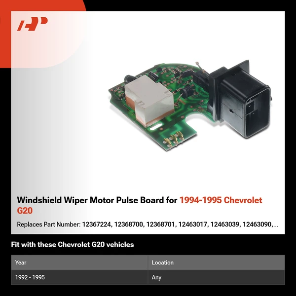 Windshield Wiper Motor Pulse Board for 1994-1995 Chevrolet G20