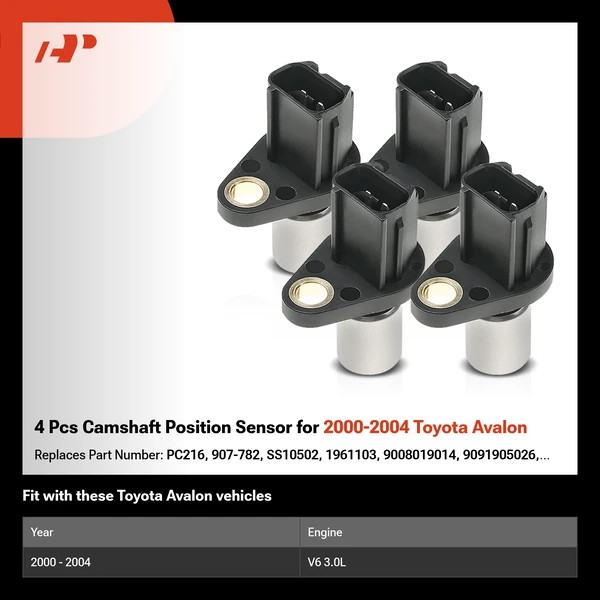 4 Pcs Camshaft Position Sensor for 2000-2004 Toyota Avalon