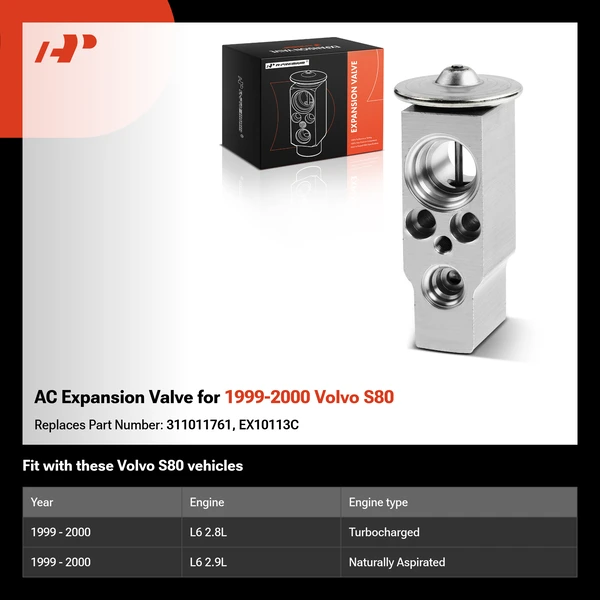 AC Expansion Valve for 1999-2000 Volvo S80