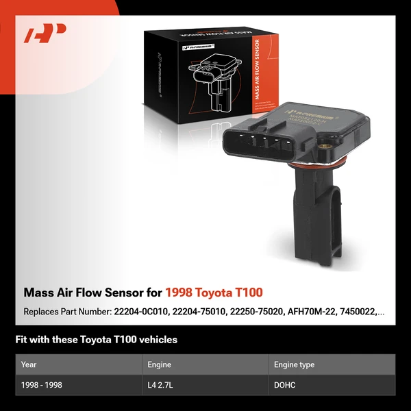 Mass Air Flow Sensor for 1998 Toyota T100