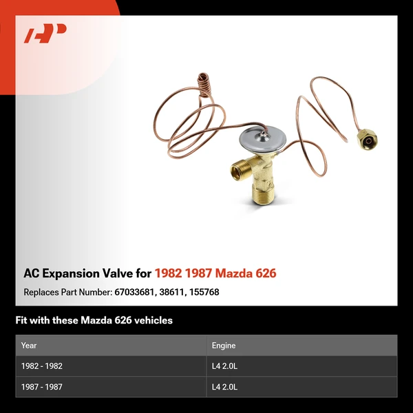 AC Expansion Valve for 1982 1987 Mazda 626