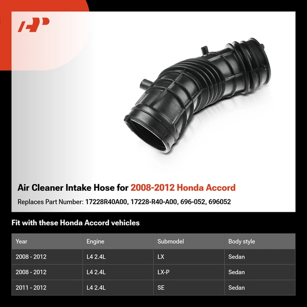 Air Cleaner Intake Hose for 2008-2012 Honda Accord