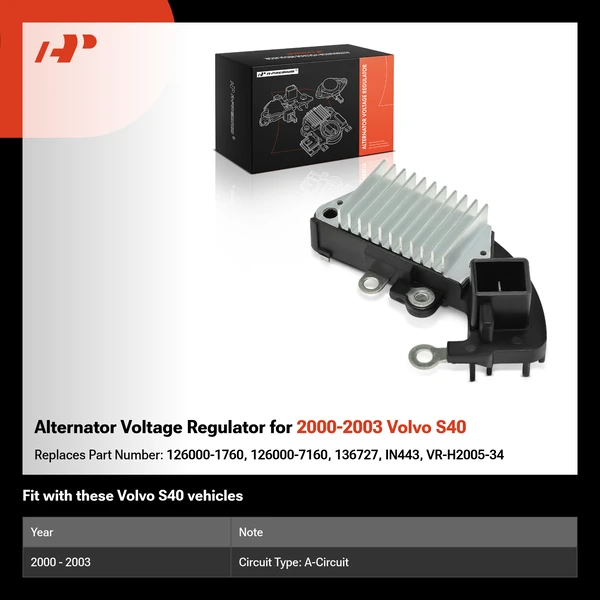 Alternator Voltage Regulator for 2000-2003 Volvo S40