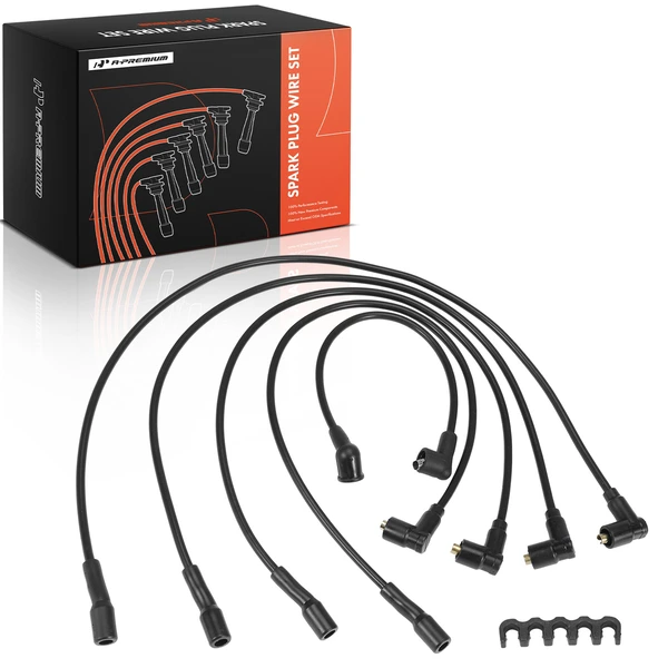 5 Pcs Spark Plug Wire Set for International Harvester Scout 61-71 M1100 2.5L 3.2L