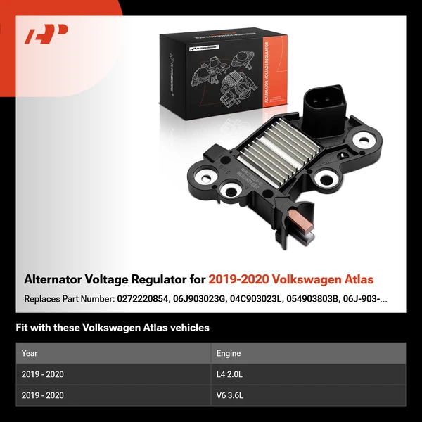 Alternator Voltage Regulator for 2019-2020 Volkswagen Atlas