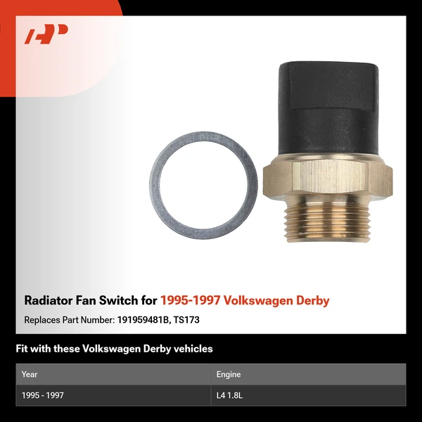 Radiator Fan Switch for 1995-1997 Volkswagen Derby