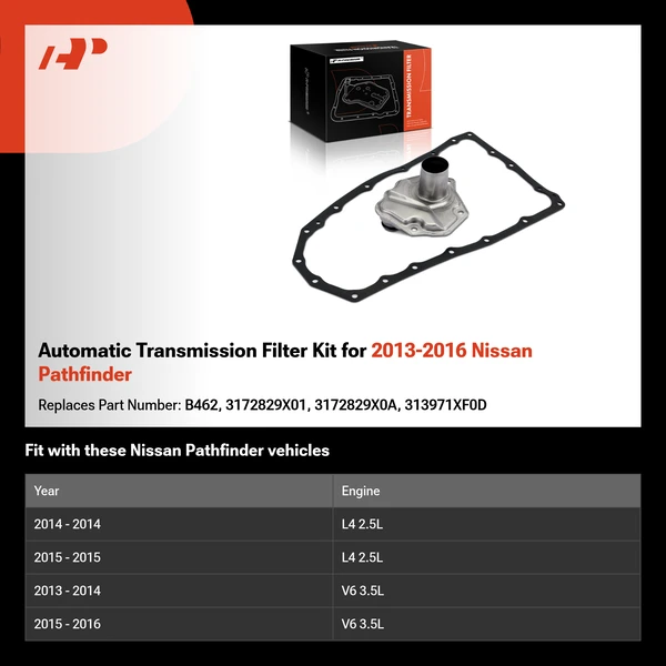 Automatic Transmission Filter Kit for 2013-2016 Nissan Pathfinder
