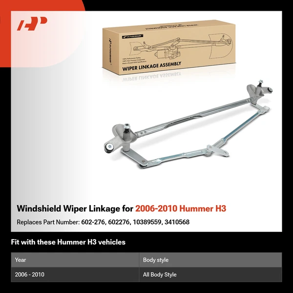 Windshield Wiper Linkage for 2006-2010 Hummer H3