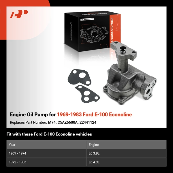 Engine Oil Pump for 1969-1983 Ford E-100 Econoline