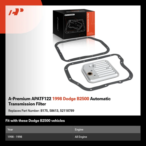 A-Premium APATF122 1998 Dodge B2500 Automatic Transmission Filter