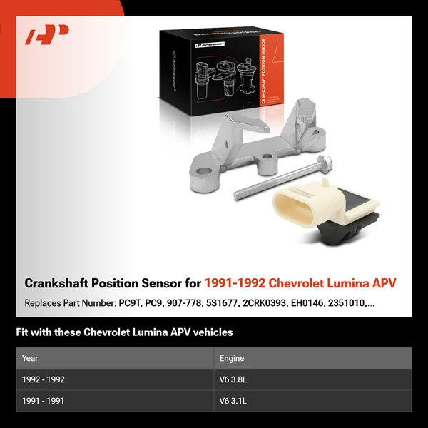 Crankshaft Position Sensor for 1991-1992 Chevrolet Lumina APV