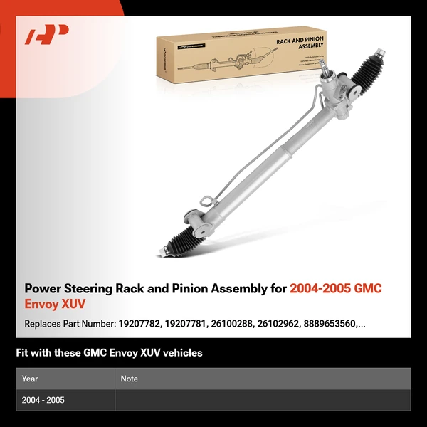 Power Steering Rack and Pinion Assembly for 2004-2005 GMC Envoy XUV