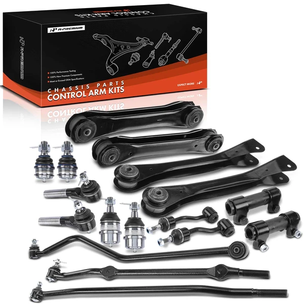 A Set of 17 Control Arm and Ball Joint Full Kit Front Side A-Premium APCA2330