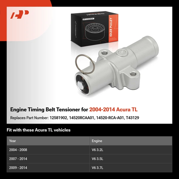 Engine Timing Belt Tensioner for 2004-2014 Acura TL