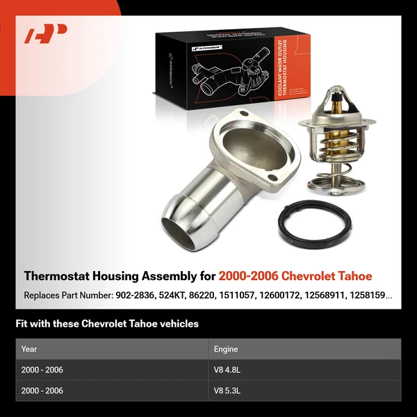 Thermostat Housing Assembly for 2000-2006 Chevrolet Tahoe