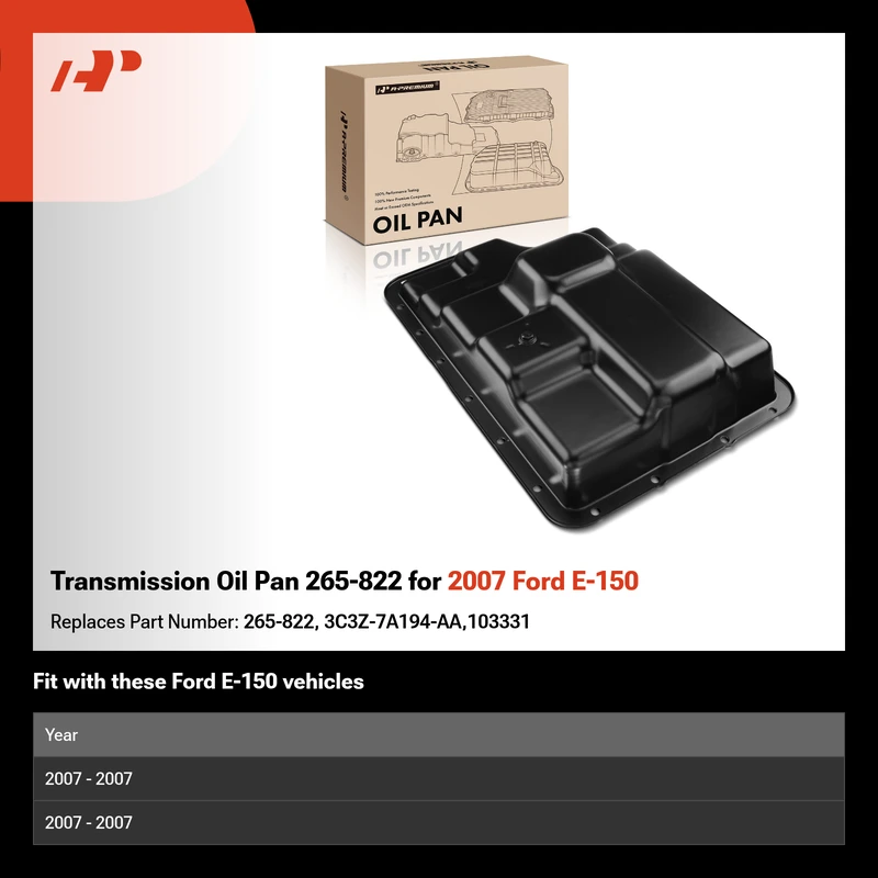 Transmission Oil Pan 265-822 for 2007 Ford E-150