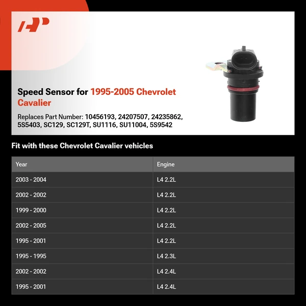 Speed Sensor for 1995-2005 Chevrolet Cavalier