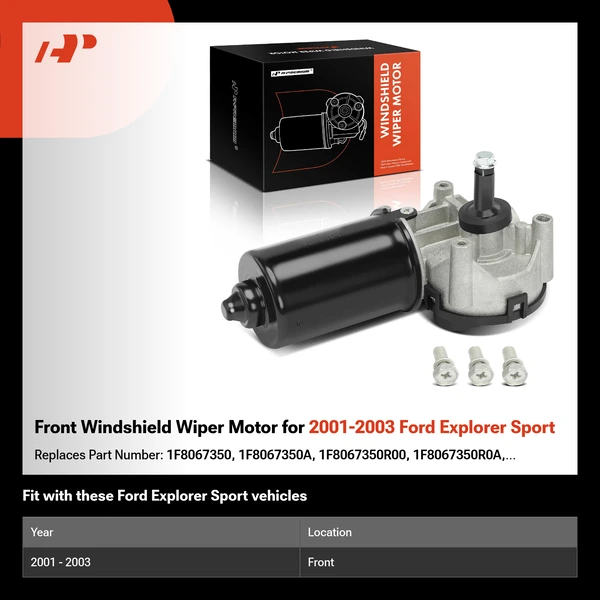 Front Windshield Wiper Motor for 2001-2003 Ford Explorer Sport
