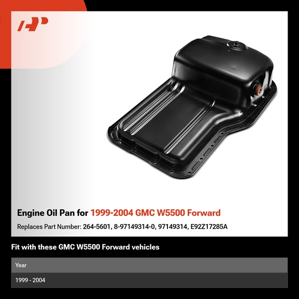 Engine Oil Pan for 1999-2004 GMC W5500 Forward