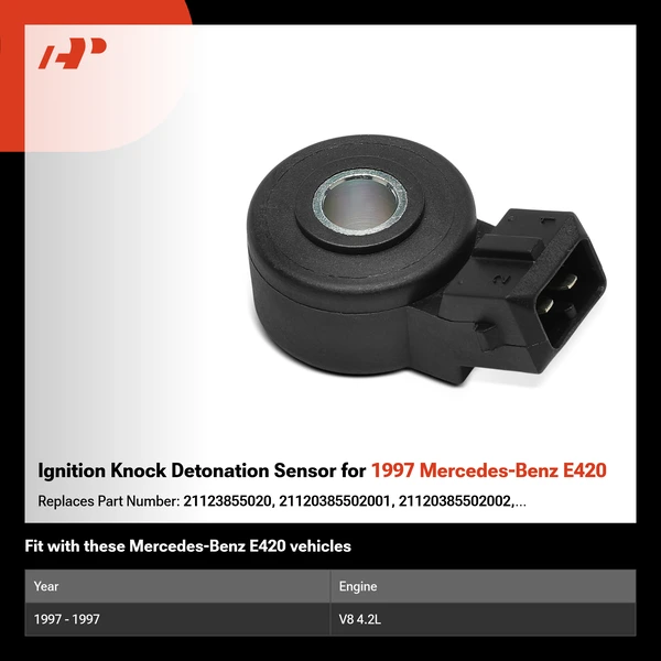 Ignition Knock Detonation Sensor for 1997 Mercedes-Benz E420