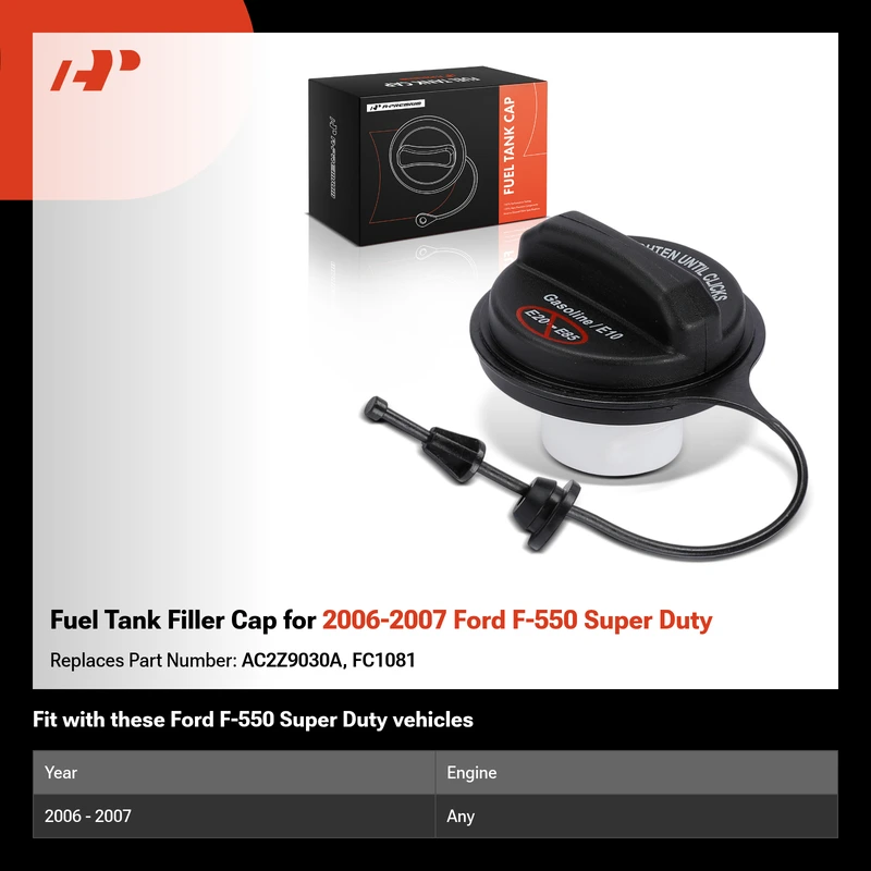 Fuel Tank Filler Cap for 2006-2007 Ford F-550 Super Duty