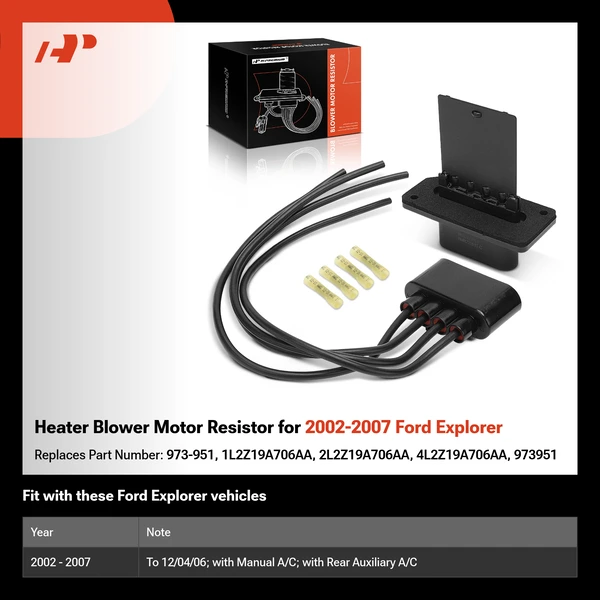 Heater Blower Motor Resistor for 2002-2007 Ford Explorer