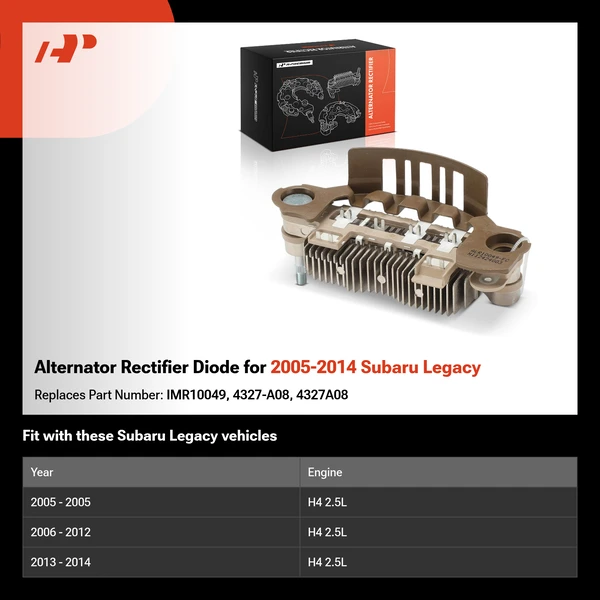 Alternator Rectifier Diode for 2005-2014 Subaru Legacy