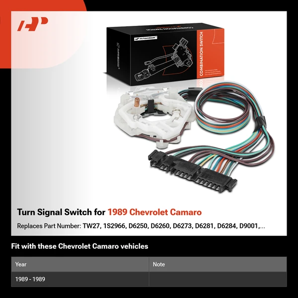 Turn Signal Switch for 1989 Chevrolet Camaro