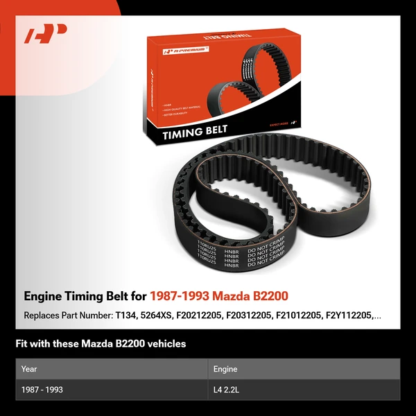 Engine Timing Belt for 1987-1993 Mazda B2200