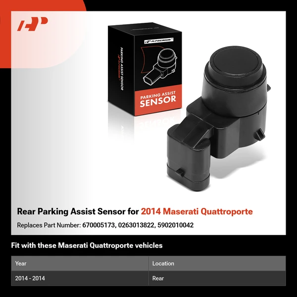 Rear Parking Assist Sensor for 2014 Maserati Quattroporte