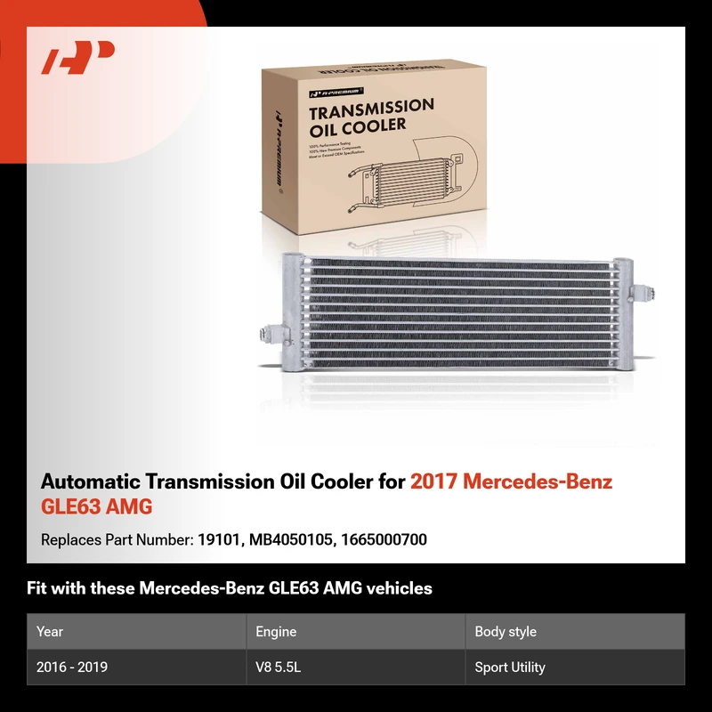 Automatic Transmission Oil Cooler for 2017 Mercedes-Benz GLE63 AMG