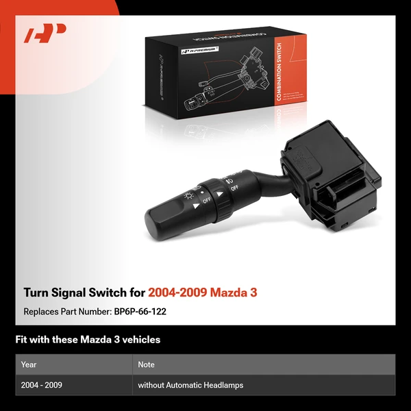 Turn Signal Switch for 2004-2009 Mazda 3