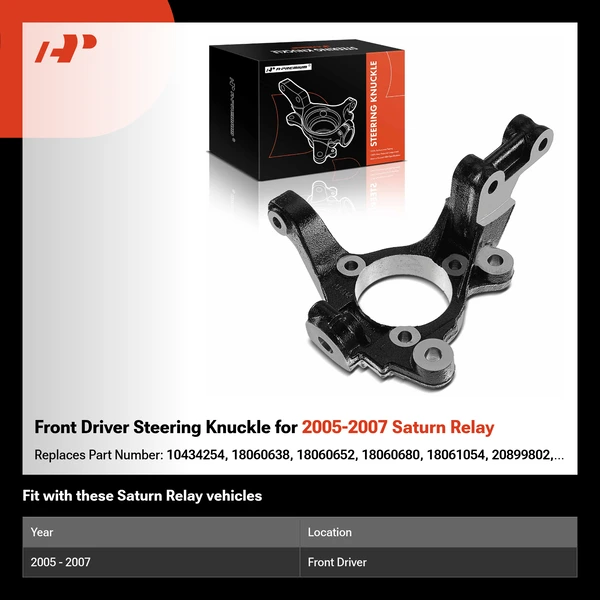 Front Driver Steering Knuckle for 2005-2007 Saturn Relay