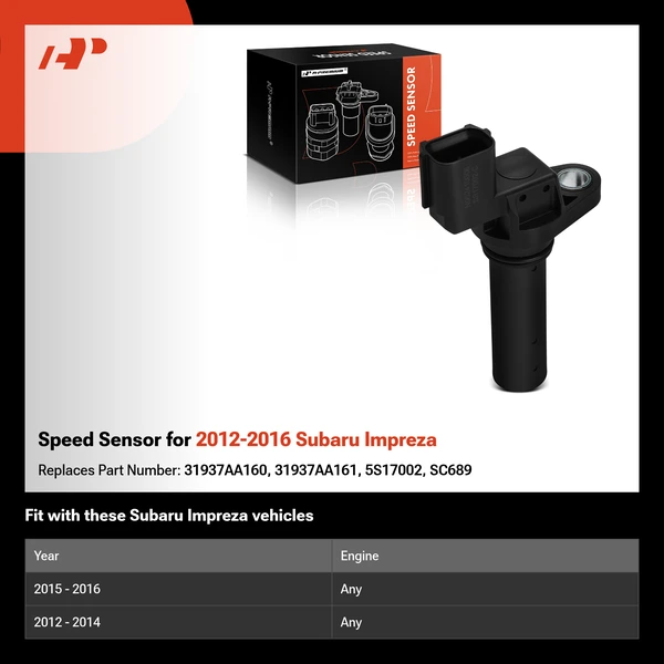 Speed Sensor for 2012-2016 Subaru Impreza