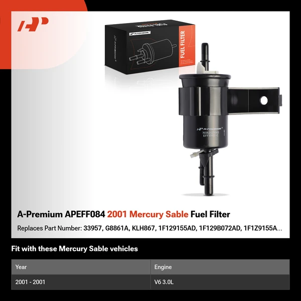A-Premium APEFF084 2001 Mercury Sable Fuel Filter